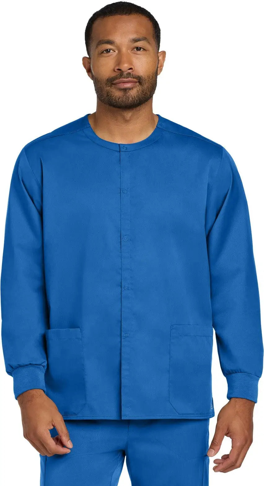 Wink Ww3080 Unisex Workflex Snap-front Scrub Jacket - Royal