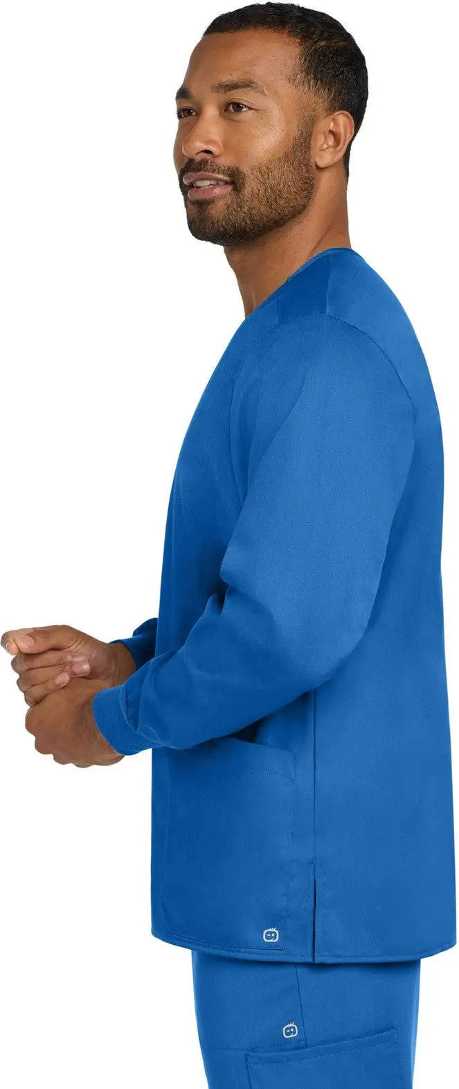 Wink Ww3080 Unisex Workflex Snap-front Scrub Jacket - Royal