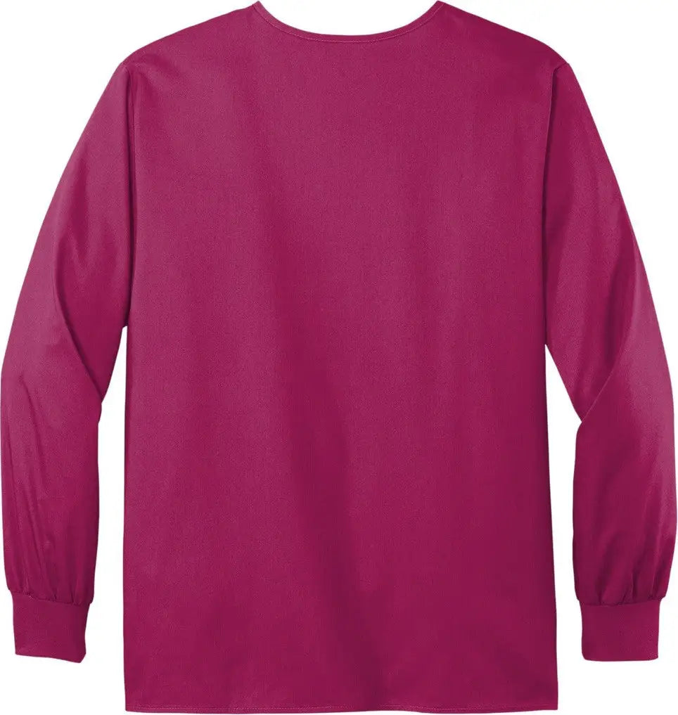 Wink Ww3080 Unisex Workflex Snap-front Scrub Jacket - Wine