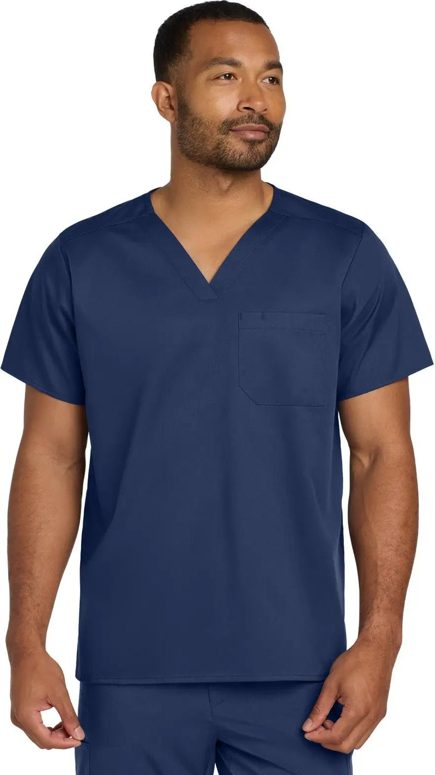 Wink Ww3160 Unisex Workflex Chest Pocket V-neck Top - Navy