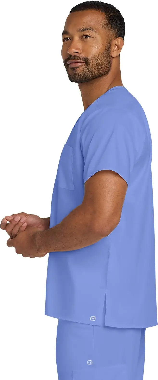 Wink Ww3160 Unisex Workflex Chest Pocket V-neck Top - Navy - Adult Xxs