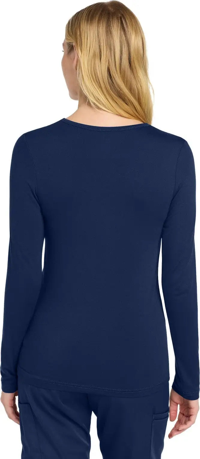 Wink Ww4029 Women’s Long Sleeve Layer Tee - Navy