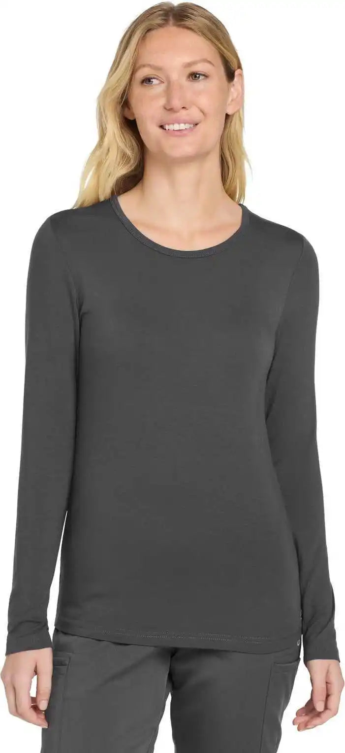 Wink Ww4029 Women’s Long Sleeve Layer Tee - Pewter