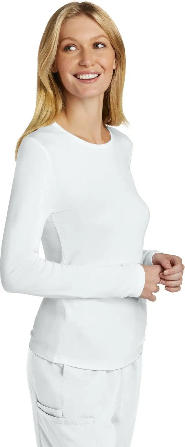Wink Ww4029 Women’s Long Sleeve Layer Tee - White