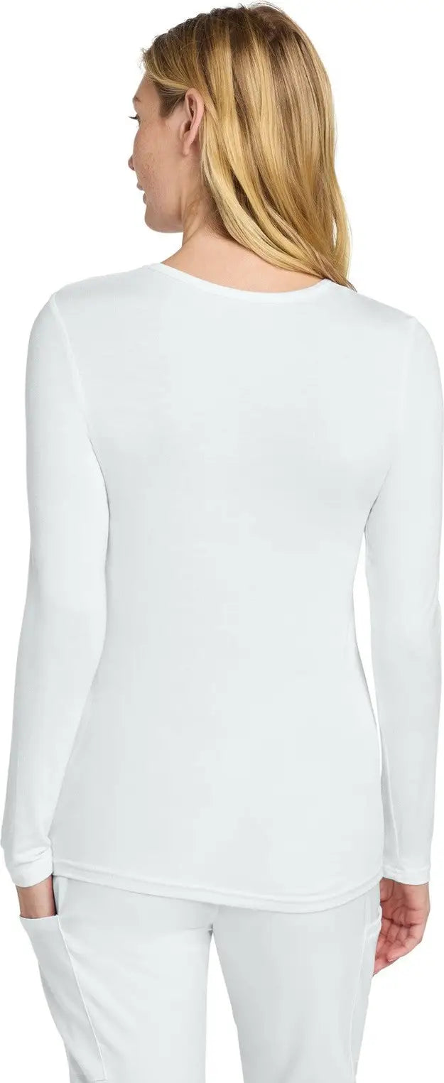 Wink Ww4029 Women’s Long Sleeve Layer Tee - White