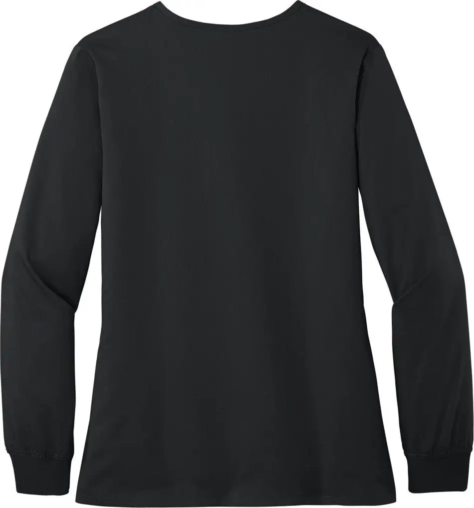 Wink Ww4088 Women’s Premiere Flex Full-zip Scrub Jacket - Black