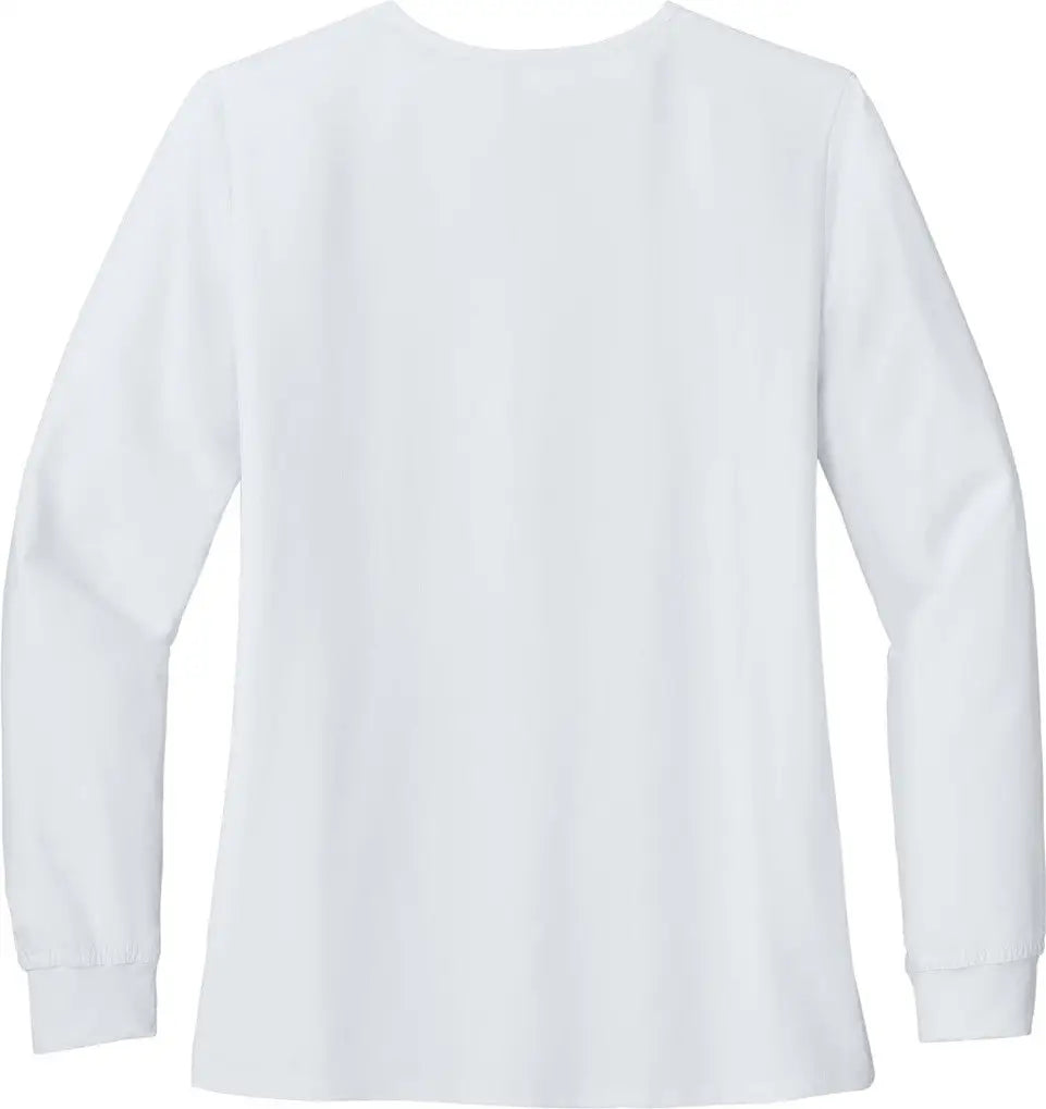 Wink Ww4088 Women’s Premiere Flex Full-zip Scrub Jacket - White