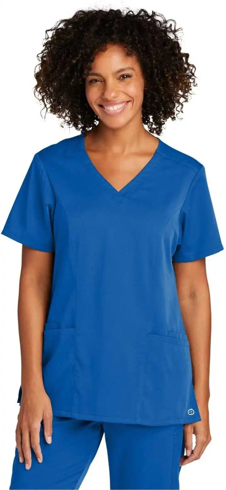 Wink Ww4168 Women’s Premiere Flex V-neck Top - Royal