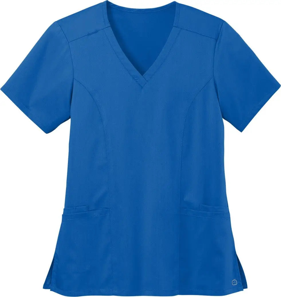 Wink Ww4168 Women’s Premiere Flex V-neck Top - Royal