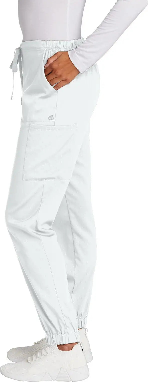 Wink Ww4258 Women’s Premiere Flex Jogger Pant - White