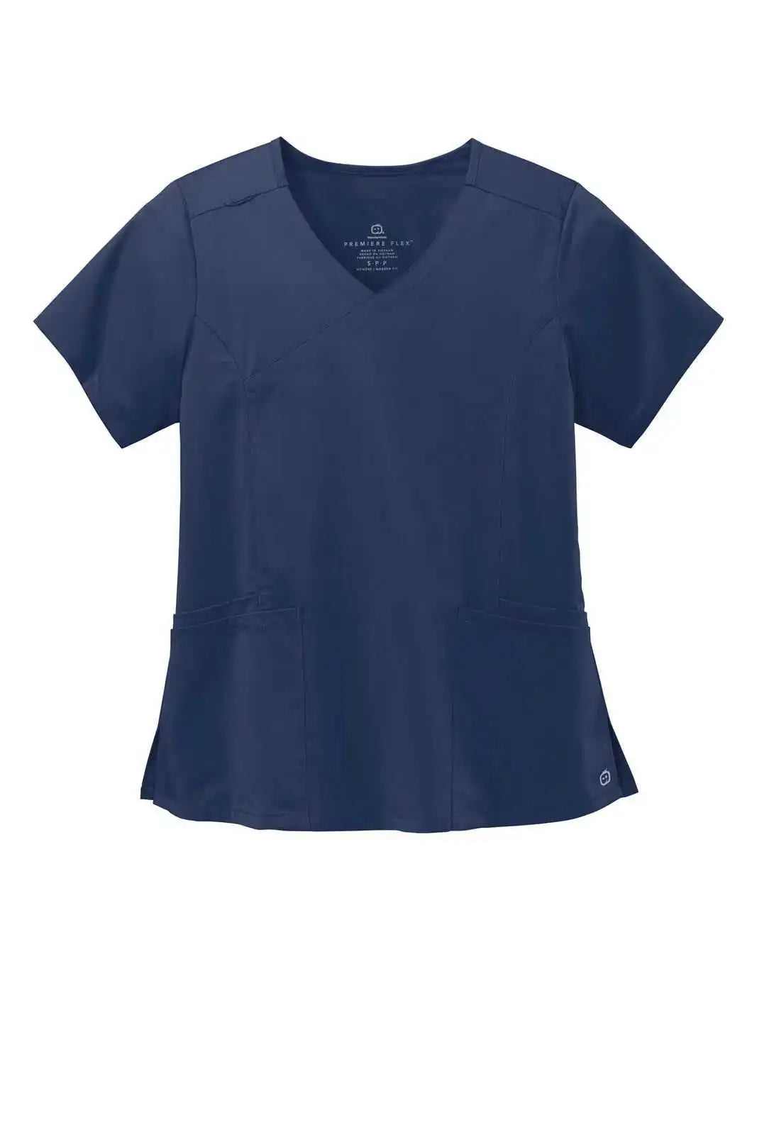 Wink Ww4268 Women’s Premiere Flex Mock Wrap Top Navy