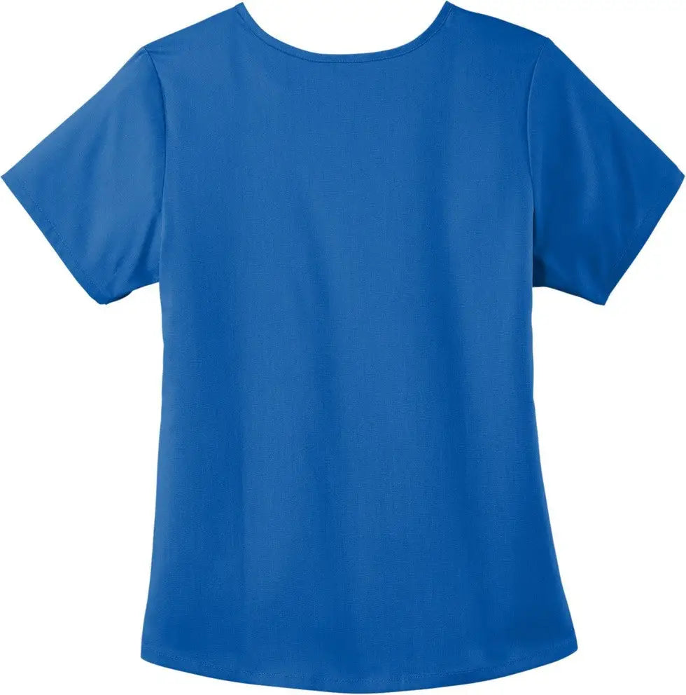 Wink Ww4268 Women’s Premiere Flex Mock Wrap Top - Royal
