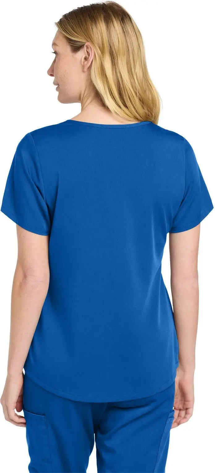 Wink Ww4268 Women’s Premiere Flex Mock Wrap Top - Royal