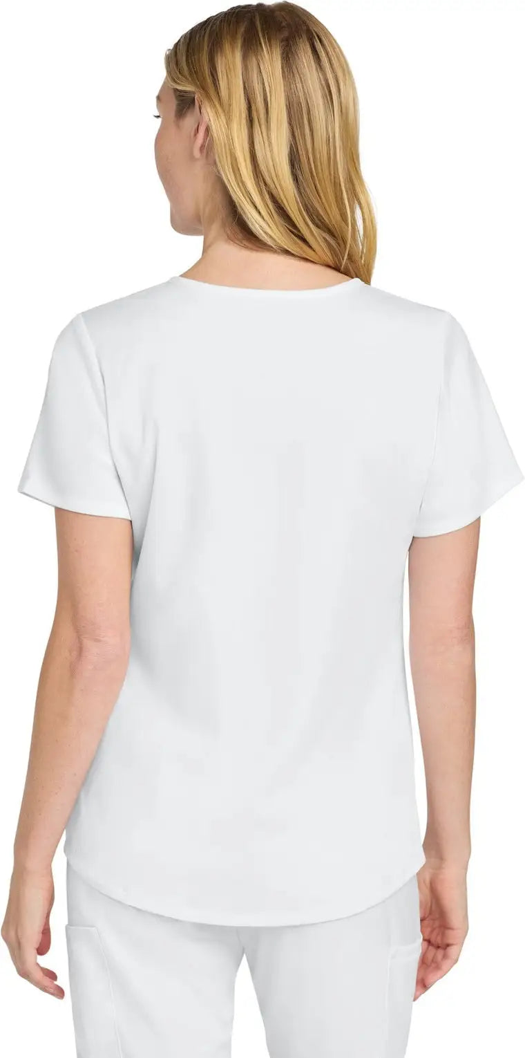Wink Ww4268 Women’s Premiere Flex Mock Wrap Top - White