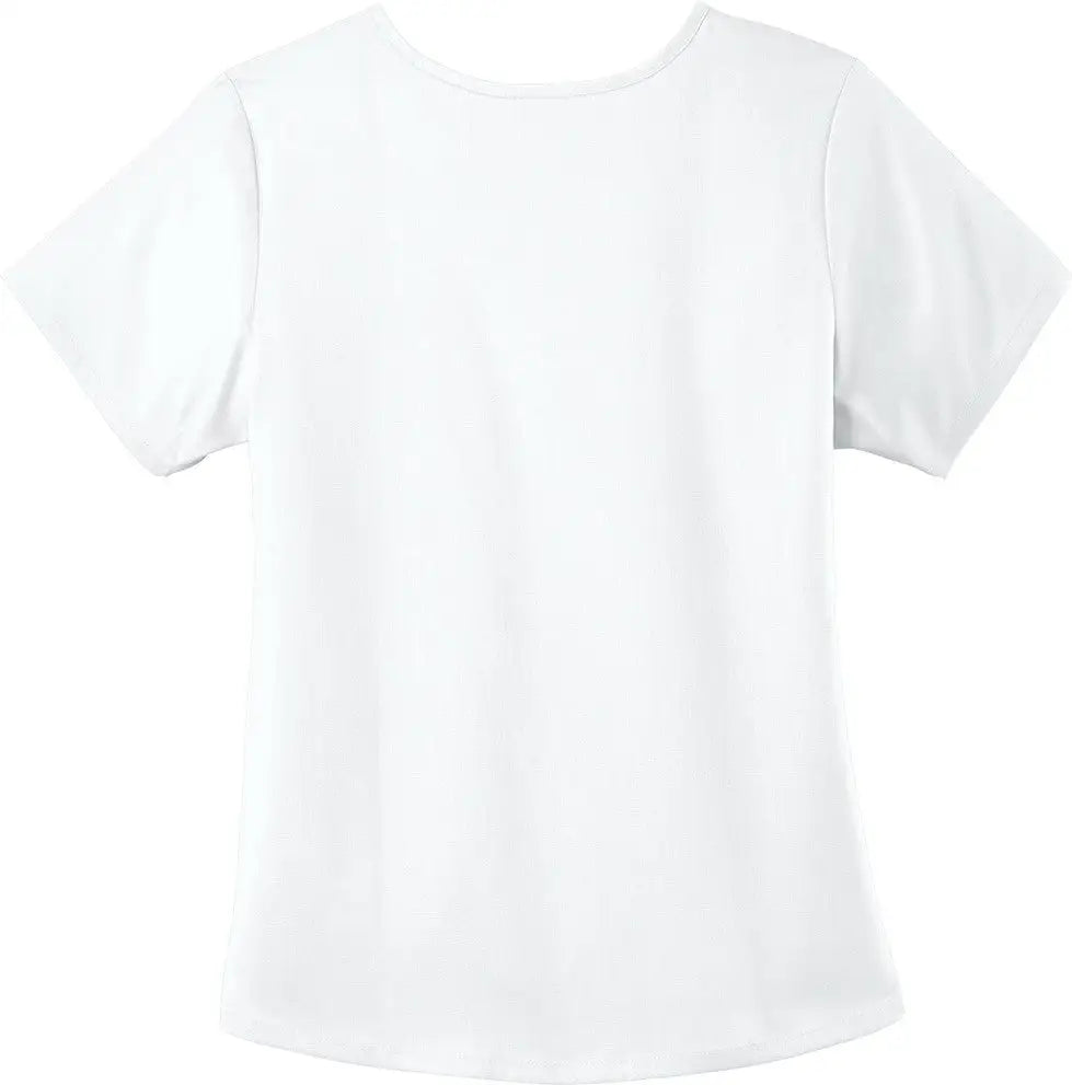 Wink Ww4268 Women’s Premiere Flex Mock Wrap Top - White