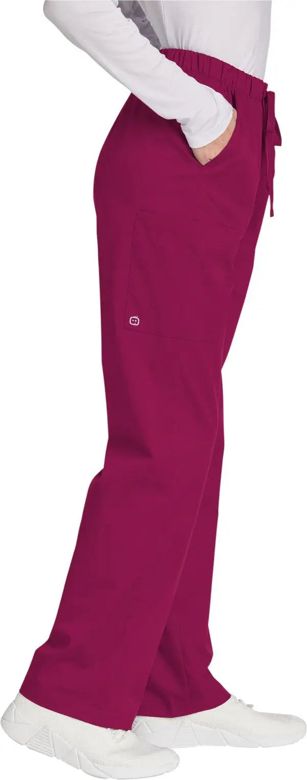 Wink Ww4550 Women’s Workflex Cargo Pant - Wine