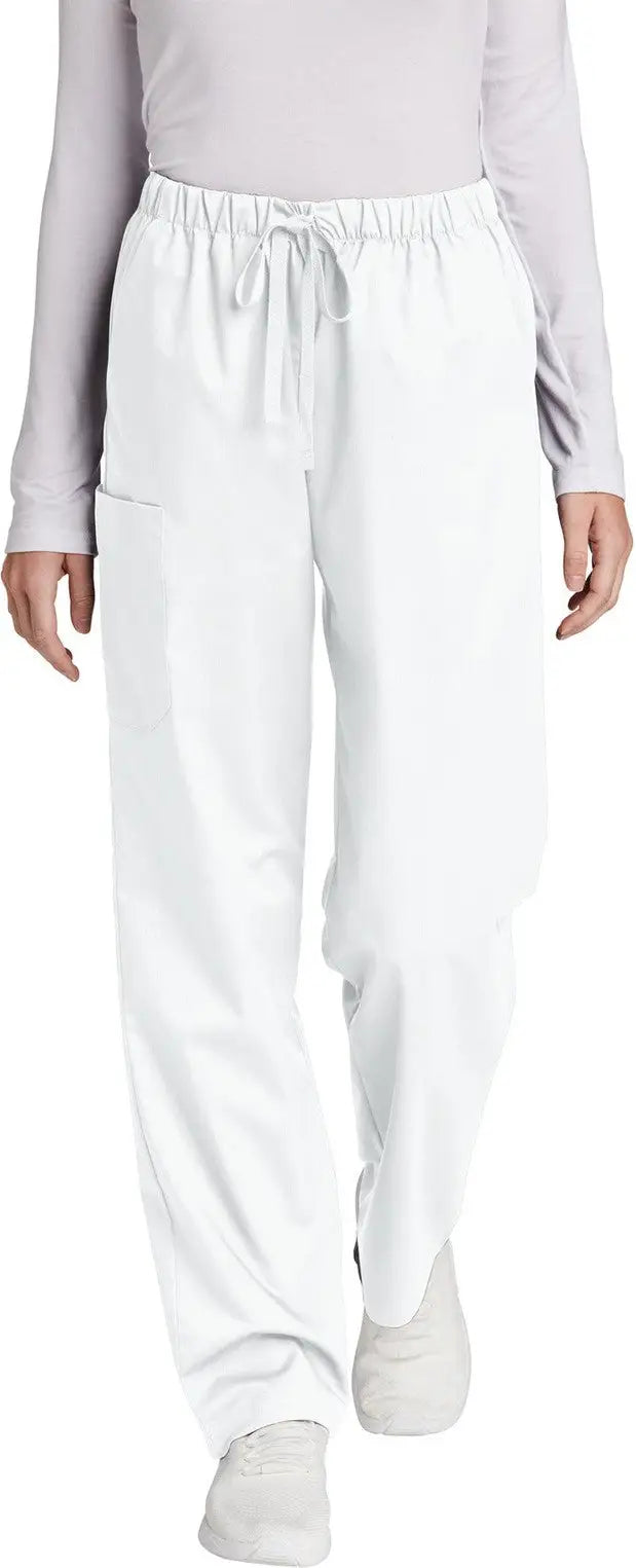 Wink Ww4550p Women’s Petite Workflex Cargo Pant - White - Ladies Xxs