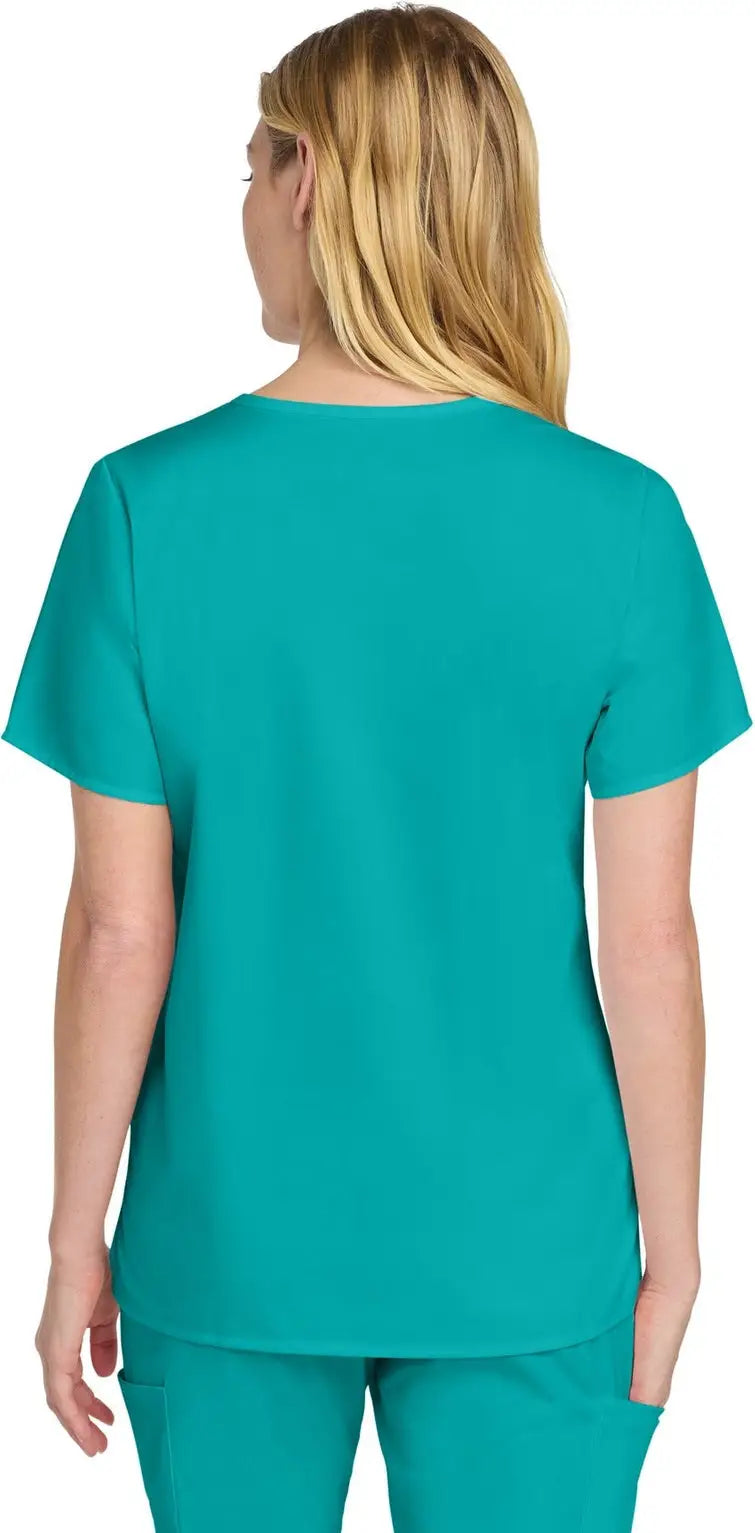 Wink Ww4560 Women’s Workflex V-neck Top - Teal Blue