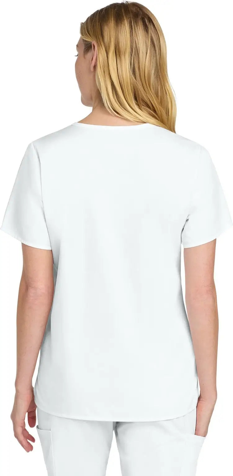 Wink Ww4560 Women’s Workflex V-neck Top - White