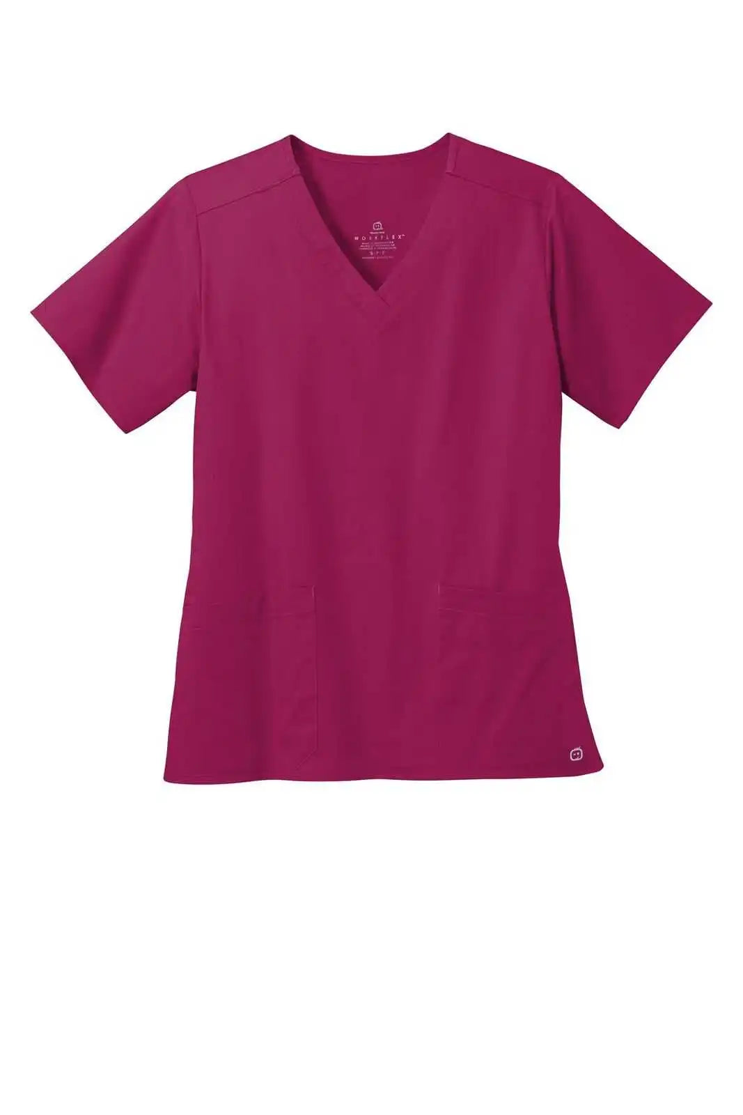 Wink Ww4560 Women’s Workflex V-neck Top - Wine