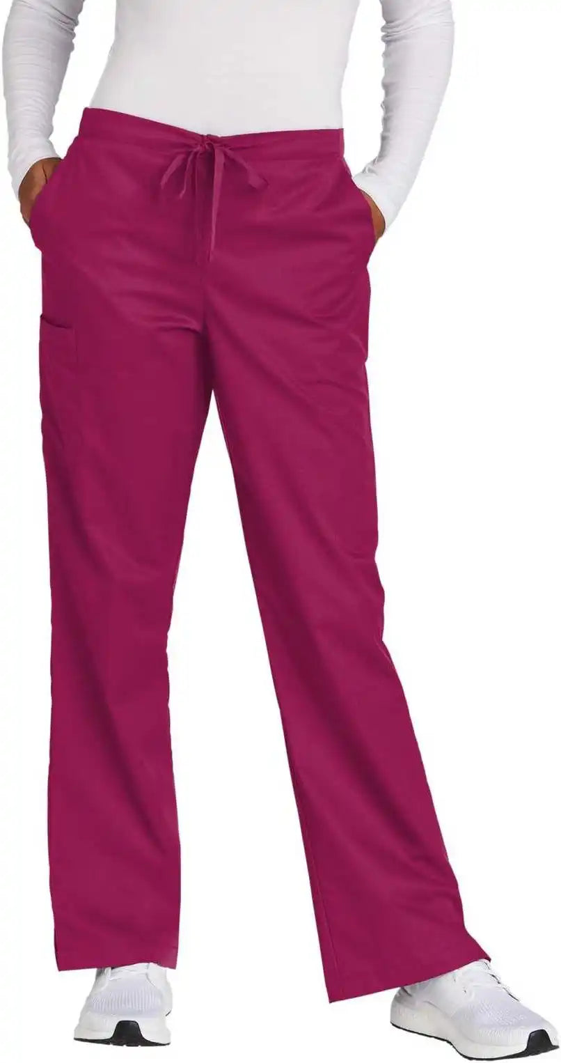 Wink Ww4750 Women’s Workflex Flare Leg Cargo Pant - Wine