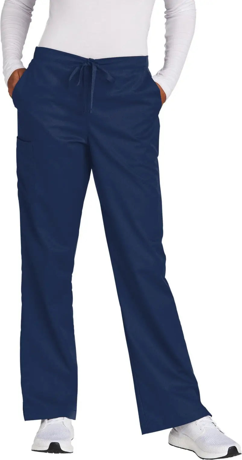Wink Ww4750p Women’s Petite Workflex Flare Leg Cargo Pant - Navy