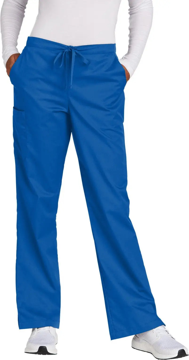Wink Ww4750p Women’s Petite Workflex Flare Leg Cargo Pant - Royal