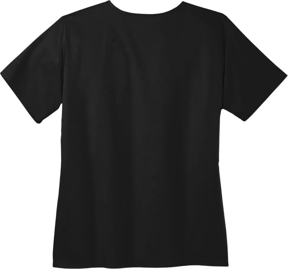 Wink Ww4760 Women’s Workflex Mock Wrap Top - Black