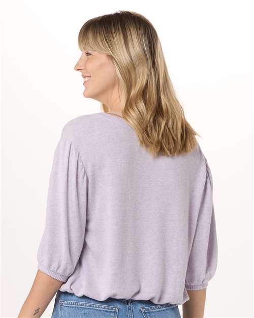 Wisteria Heather Women&#39;s Cuddle Puff Sleeve - BW1101