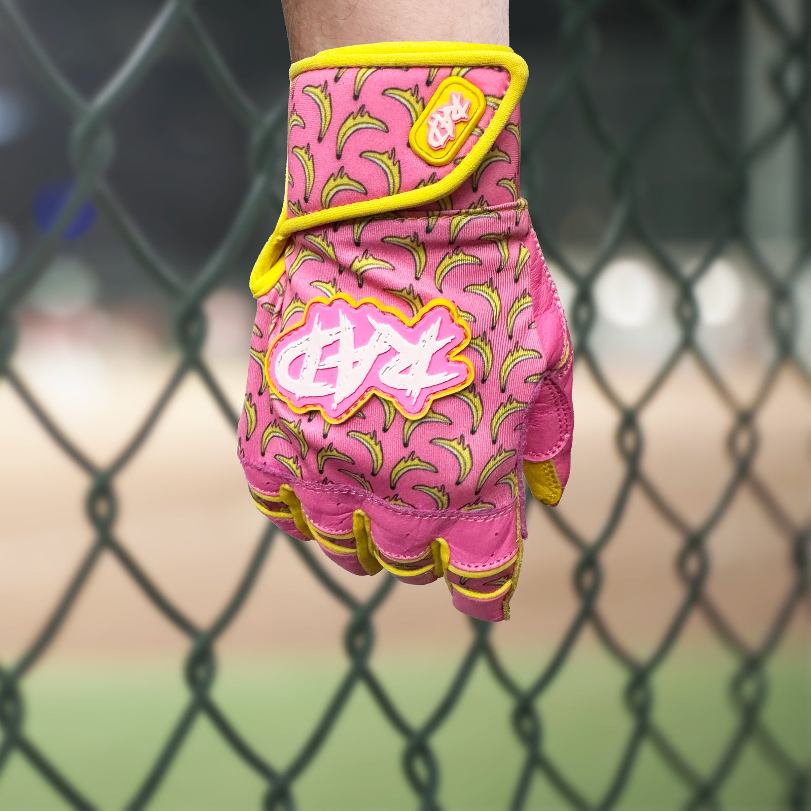 Woke Up Rad Batting Gloves - Drippy Nanas (short Cuff)