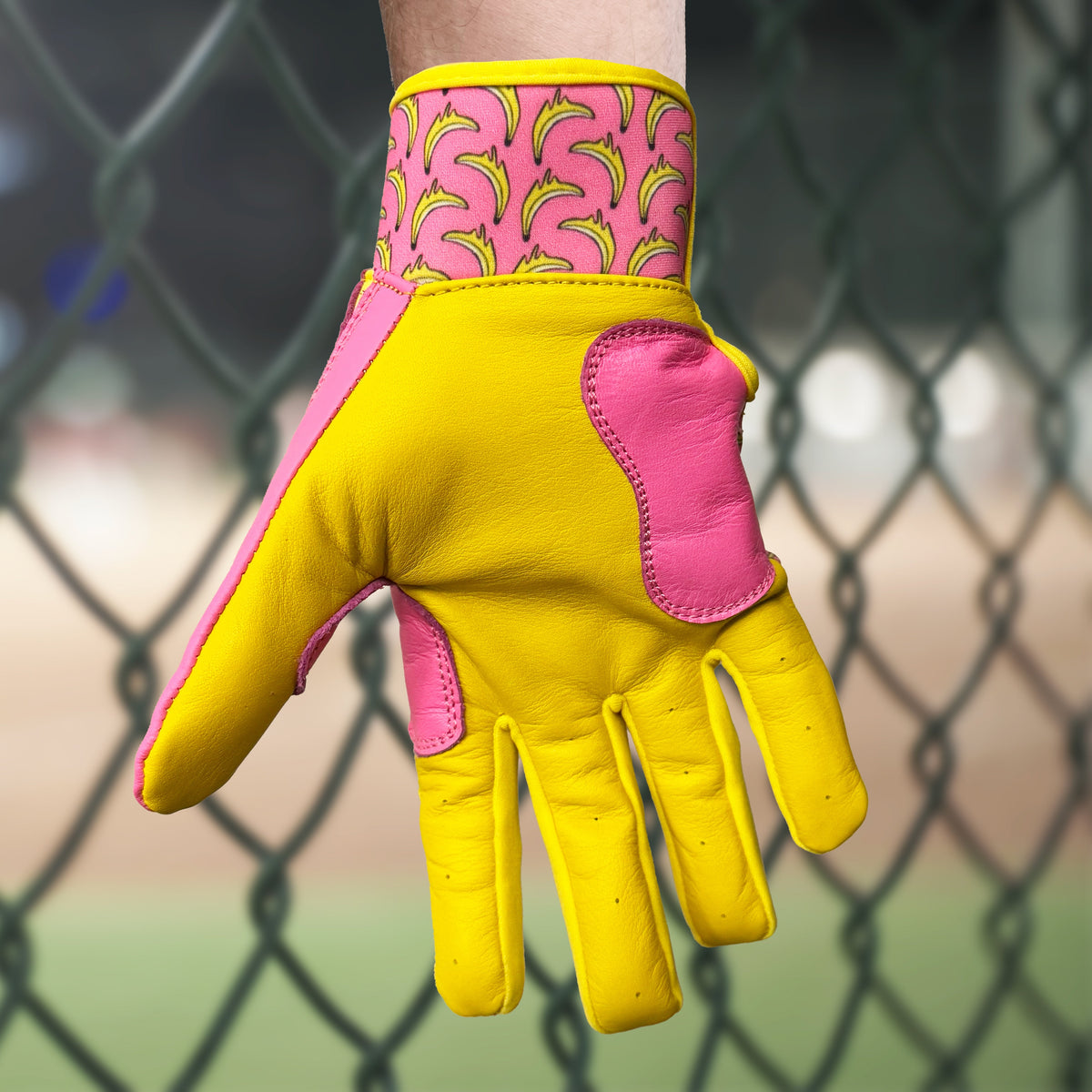 Woke Up Rad Batting Gloves - Drippy Nanas (short Cuff)