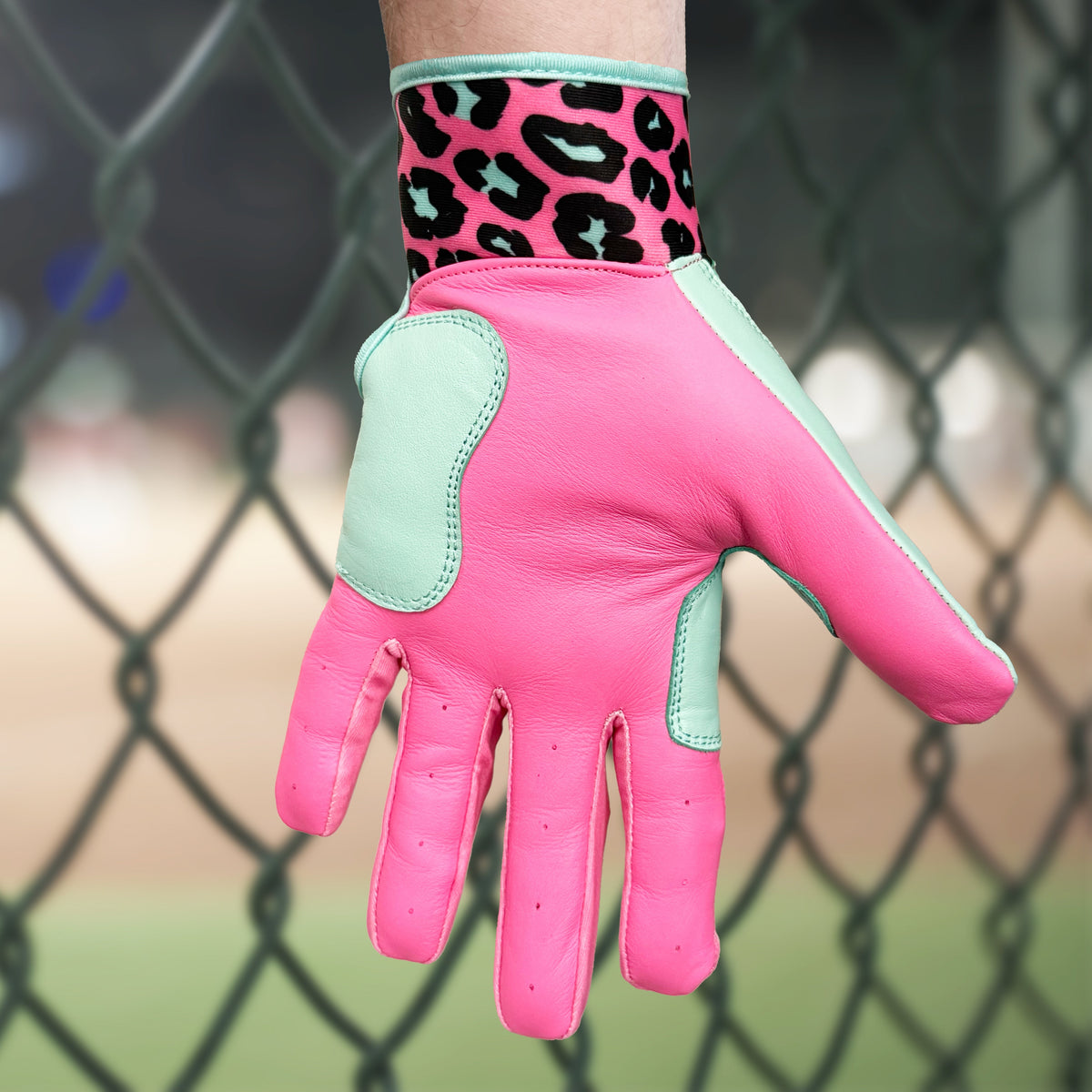 Woke Up Rad Batting Gloves - Leopard (short Cuff)