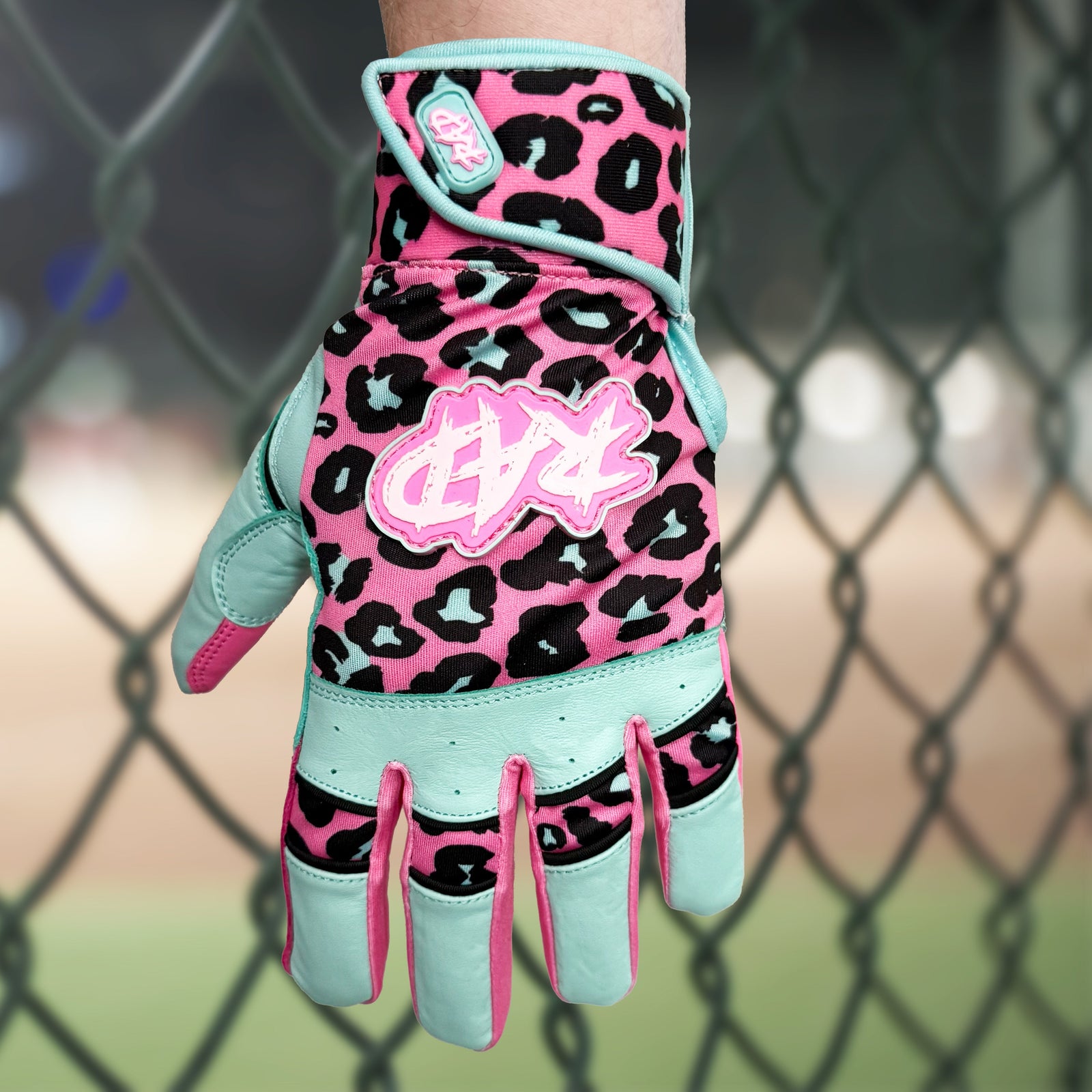 Woke Up Rad Batting Gloves - Leopard (short Cuff)