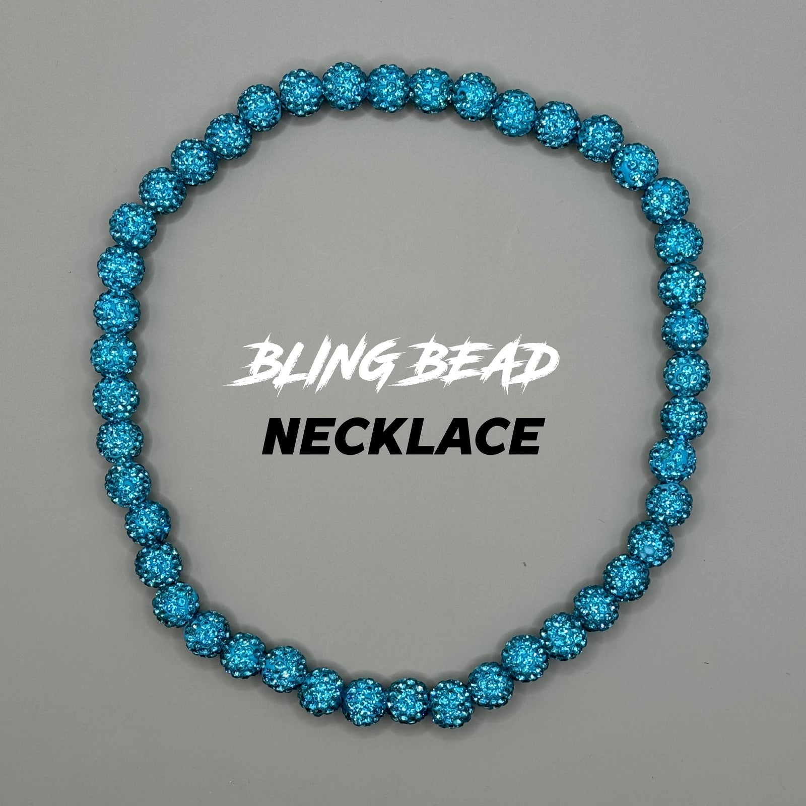 Woke Up Rad Bling Bead Necklace - All Blues
