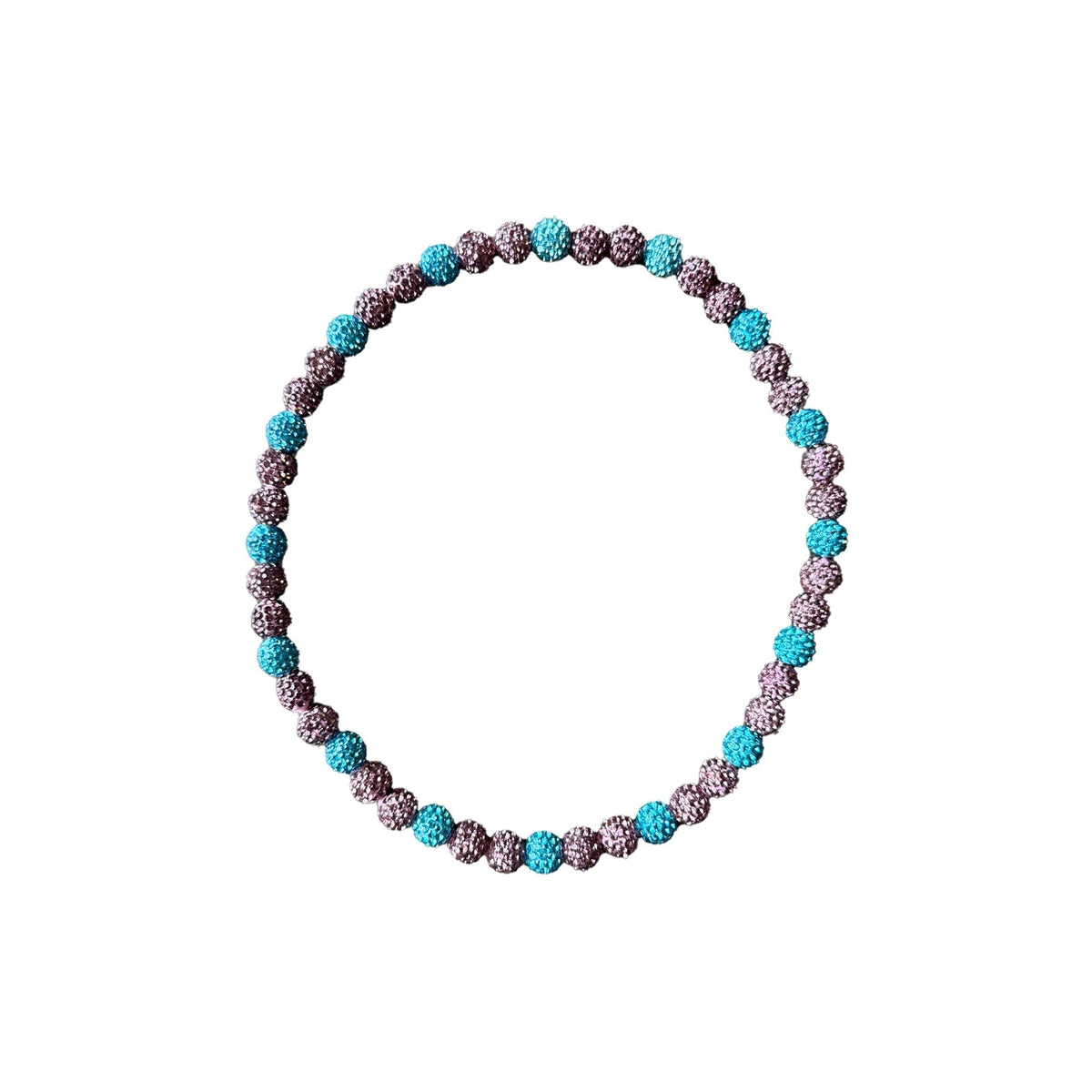 Woke Up Rad Bling Bead Necklace - Purple/blue