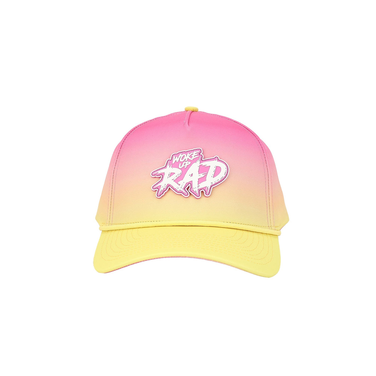 Woke Up Rad Cap - Gradient Pink/yellow