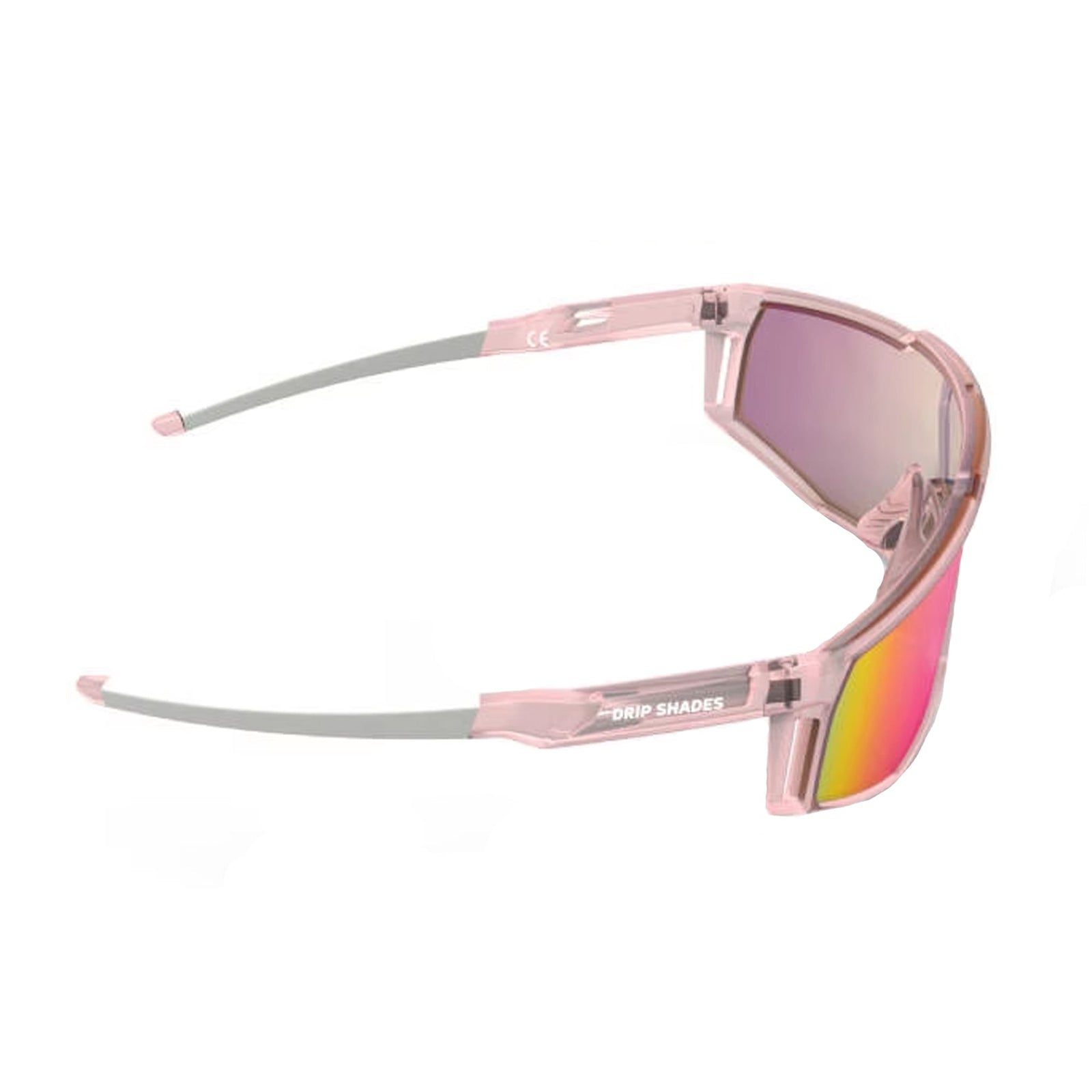 Woke Up Rad Drip Shades Sunglasses - Frosted Pink Frames