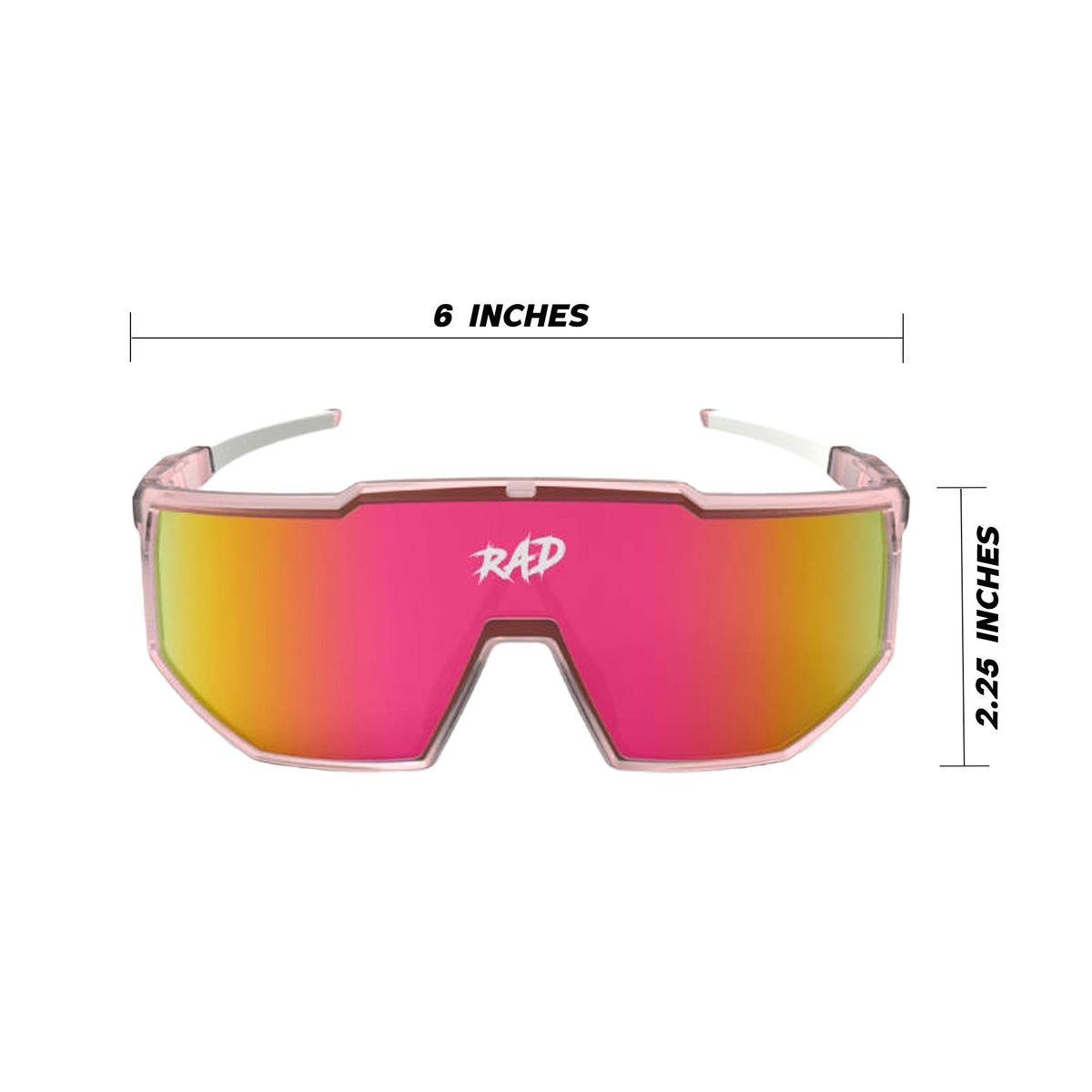 Woke Up Rad Drip Shades Sunglasses - Frosted Pink Frames