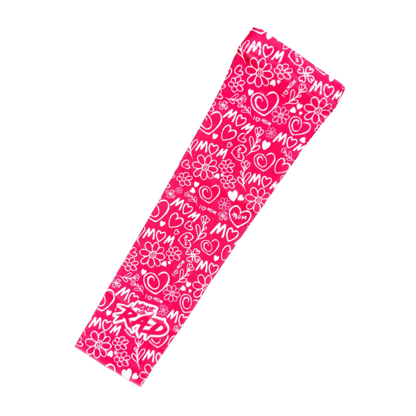 Woke Up Rad Mom Arm Sleeve - Pink/white