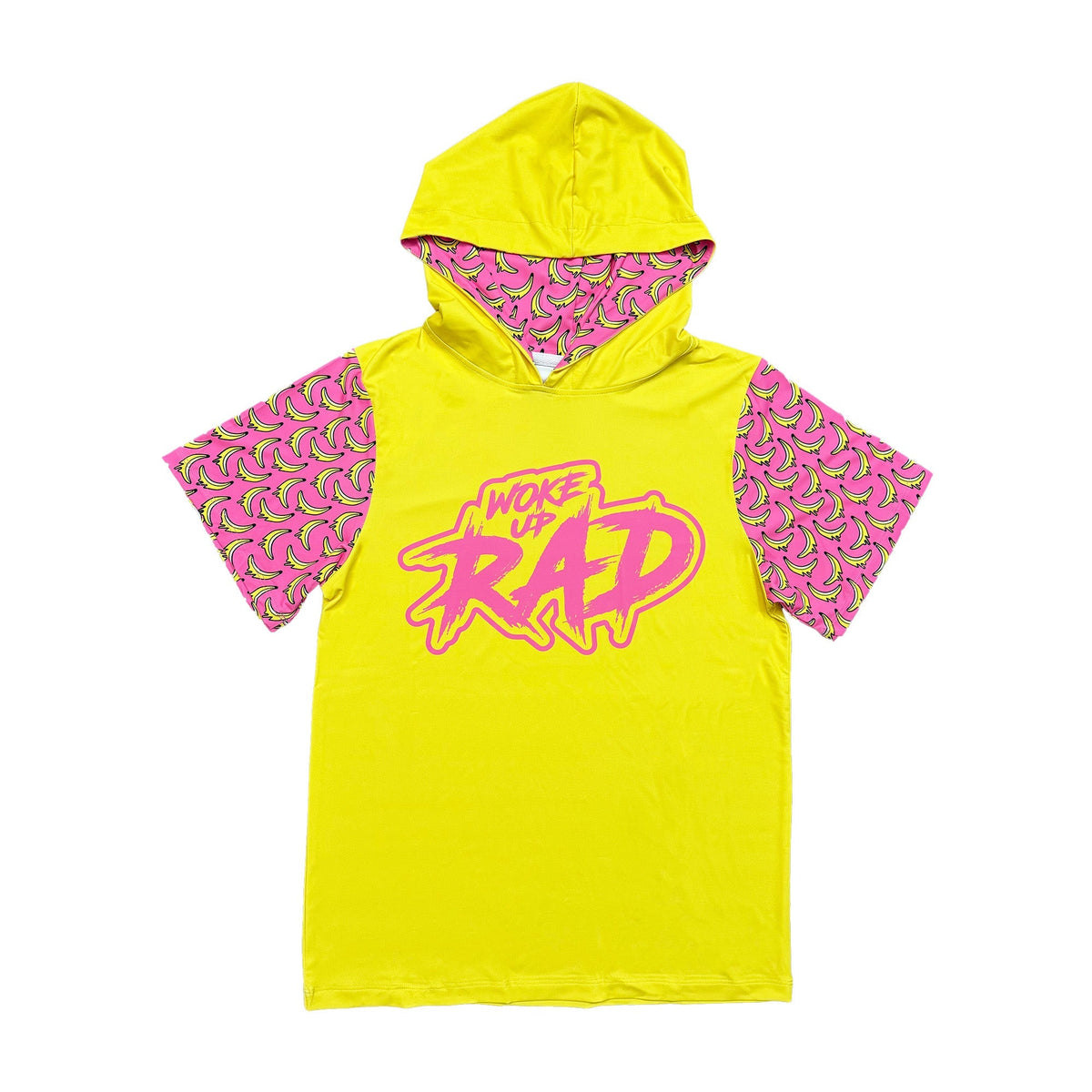 Woke Up Rad - Premium Short Sleeve Hooded Tee (drippy Nanas)