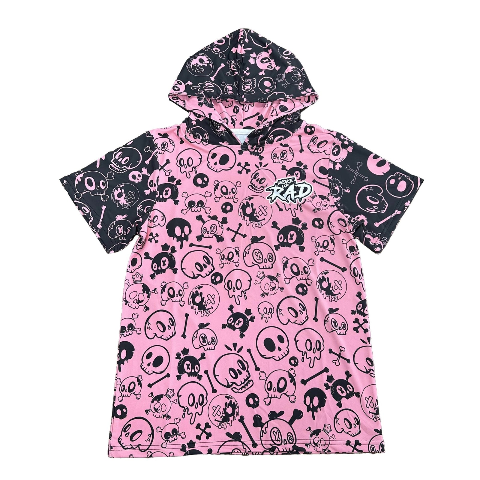 Woke Up Rad Premium Short Sleeve Hooded Tee - Graveyard Grind
