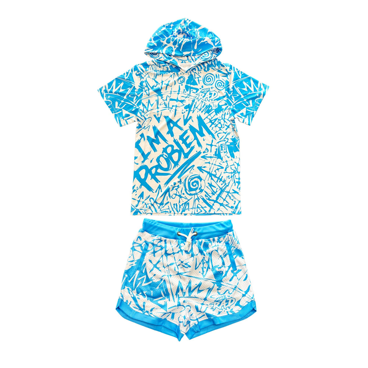 Woke Up Rad - Premium Short Sleeve Hooded Tee (i’m a Problem)