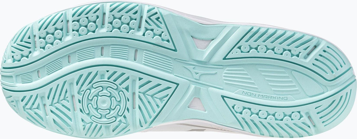 Mizuno Cyclone Speed 5 Women's Vollyball Shoe - White Blue Tint