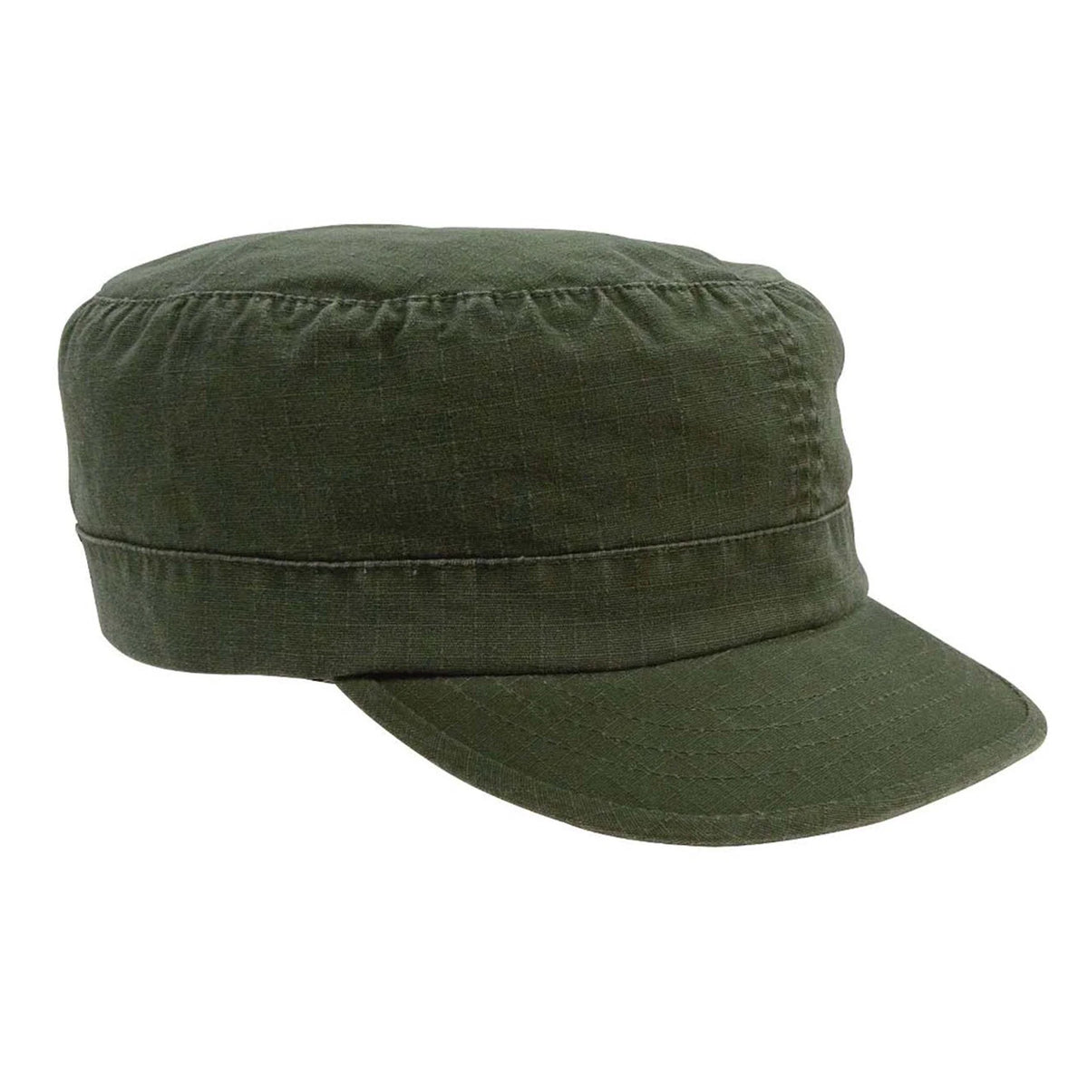 Women’s Adjustable Vintage Fatigue Cap - Olive Drab