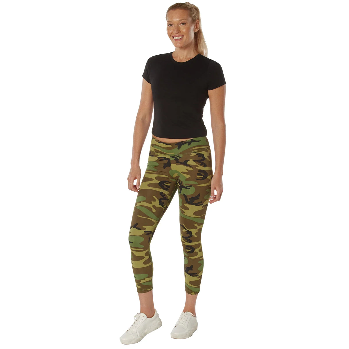 Womens Camo Performance Workout Leggings - Xs