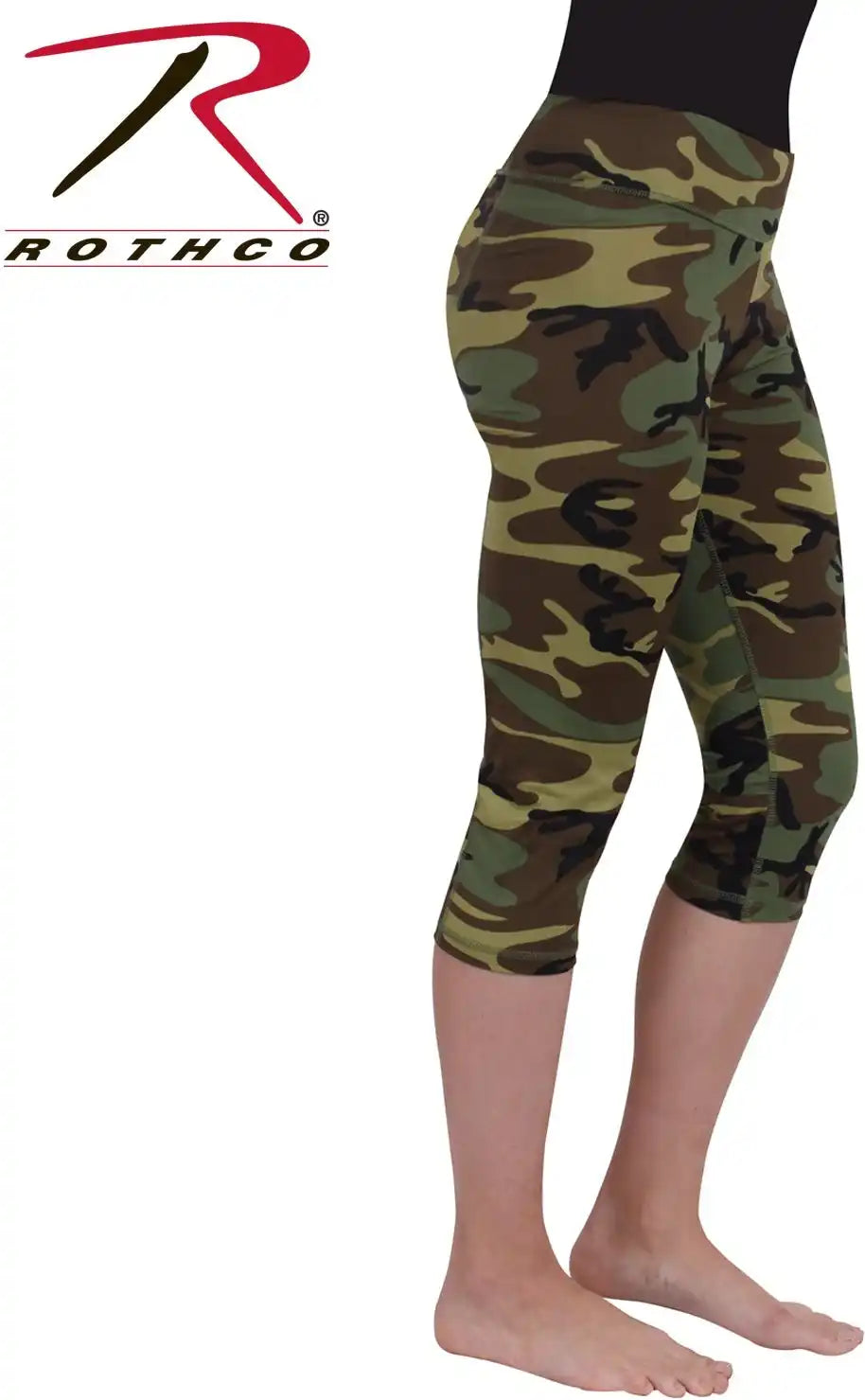 Womens Camo Workout Performance Capris