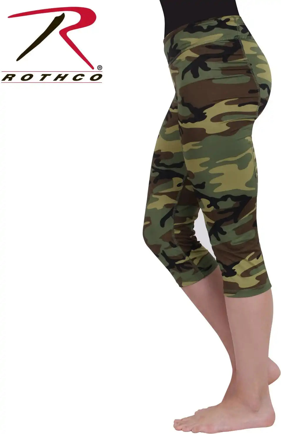 Womens Camo Workout Performance Capris