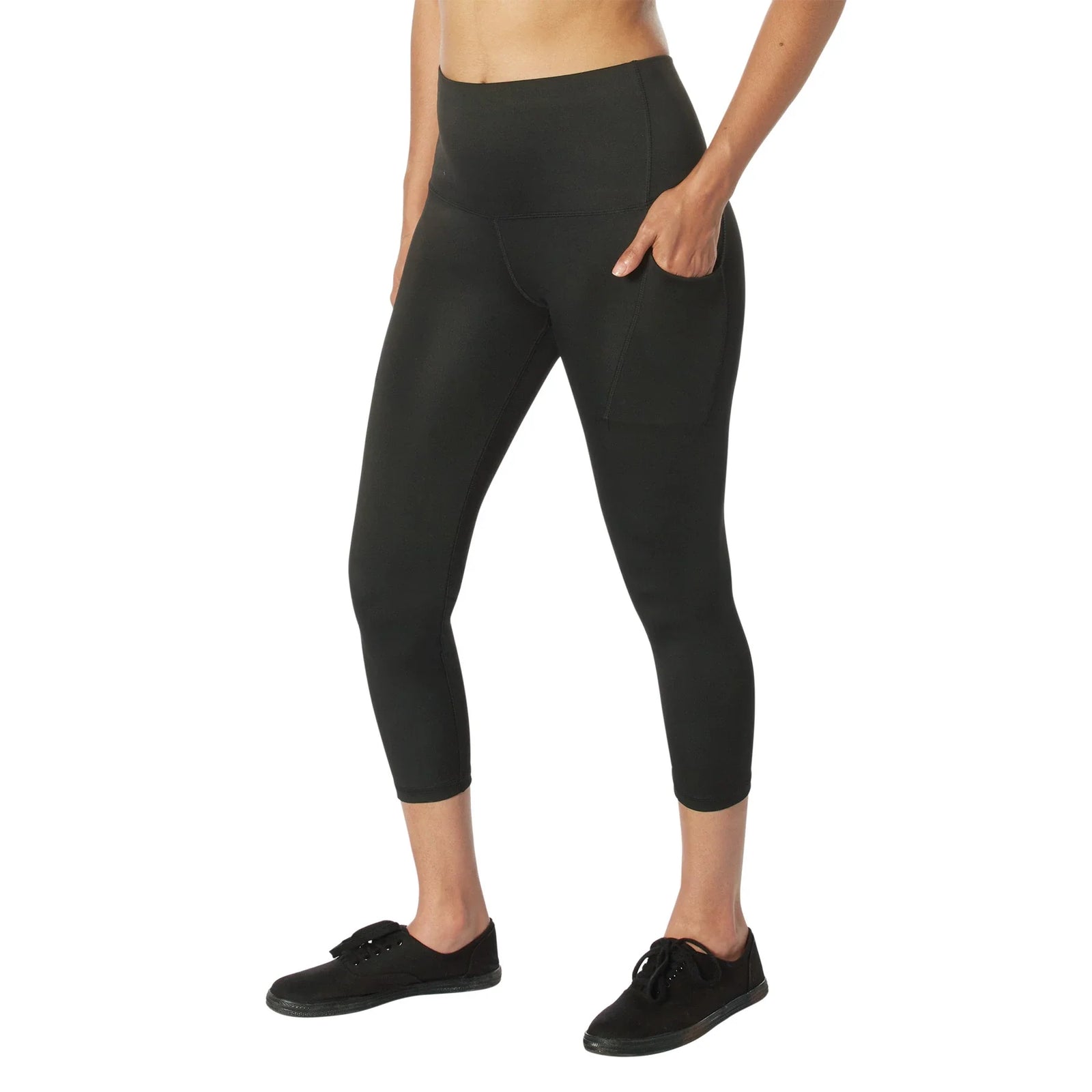 Womens Essential Leggings with Pockets - Black / s