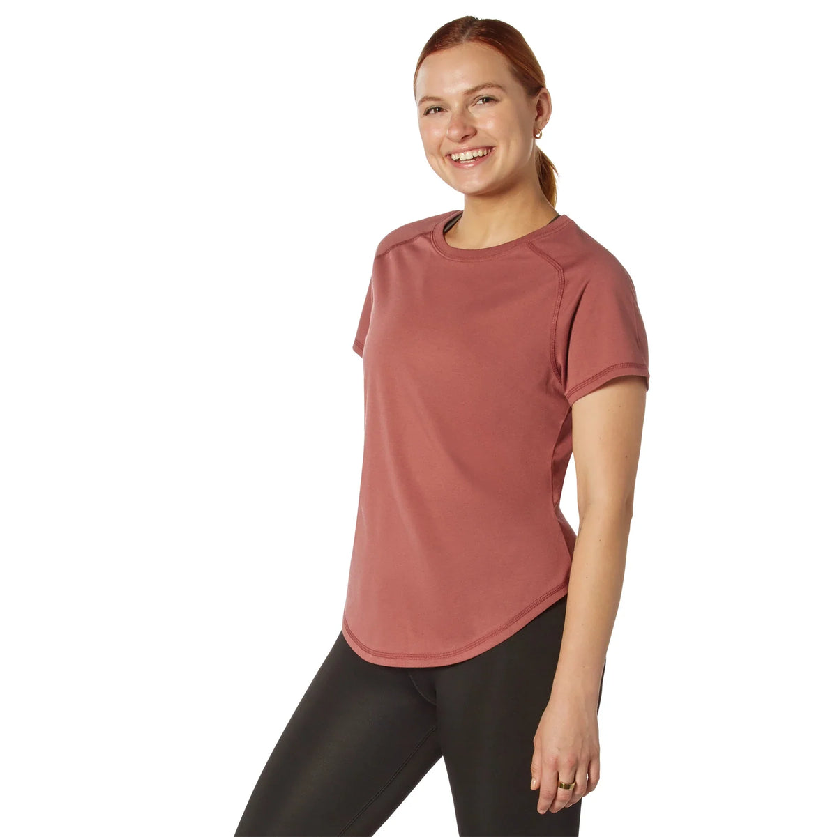 Womens Essential Moisture Wicking Raglan Sleeve T-shirt