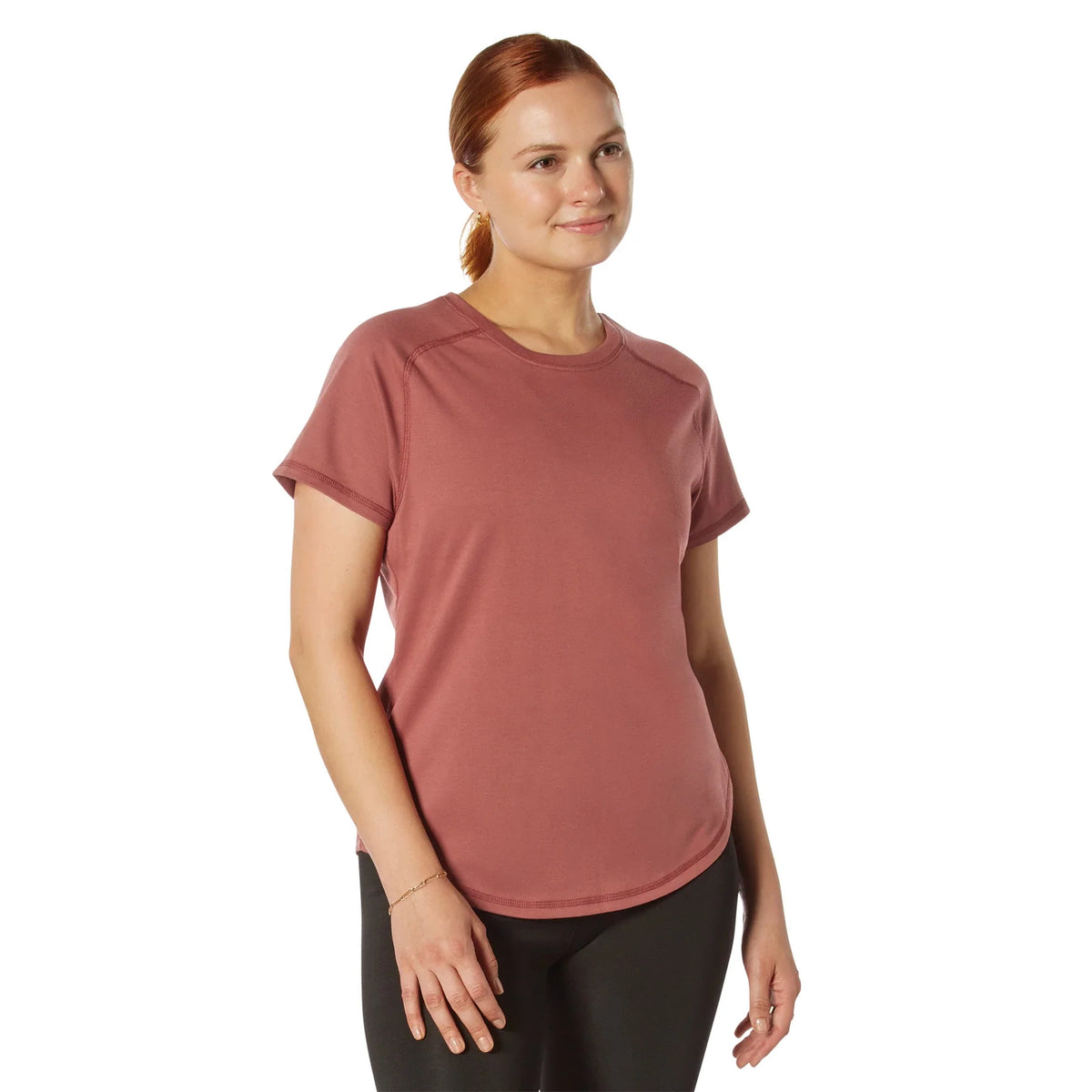 Womens Essential Moisture Wicking Raglan Sleeve T-shirt